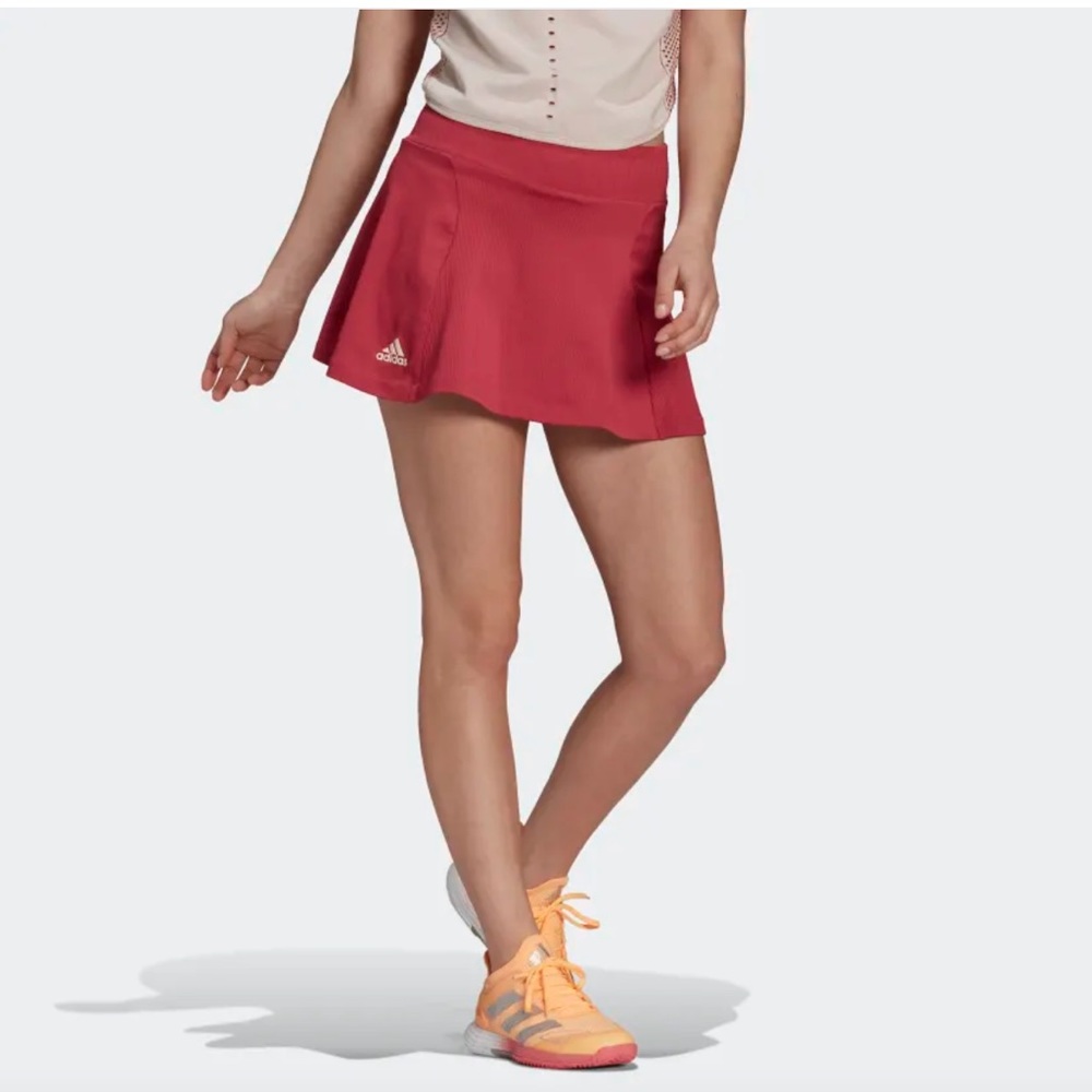 Adidas Knit Prime Women's Tennis Skirt - Wild Pink